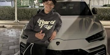 El hijo de Cristiano Ronaldo, de sólo 15 años de edad, presume de un Lamborghini Urus