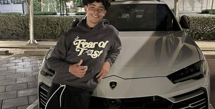 El hijo de Cristiano Ronaldo, de sólo 15 años de edad, presume de un Lamborghini Urus