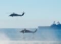 Helicóptero y avión de combate estadounidenses caen en el Mar de China