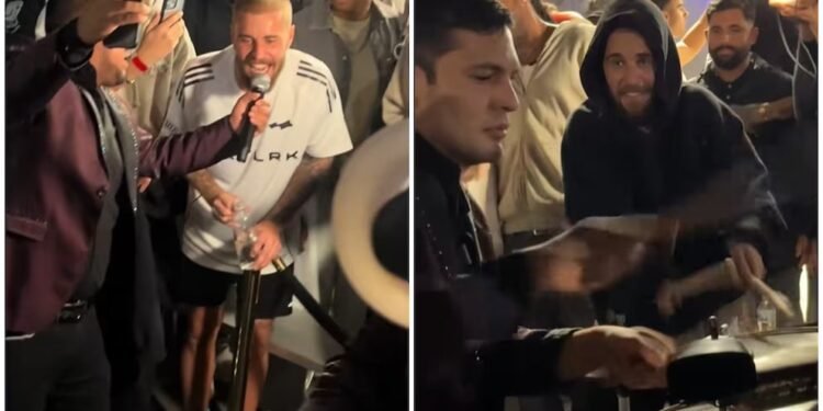 Justin Bieber sorprende tocando al ritmo de la banda