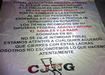 Aparece narcomanta donde advierten a fiscal de Baja California