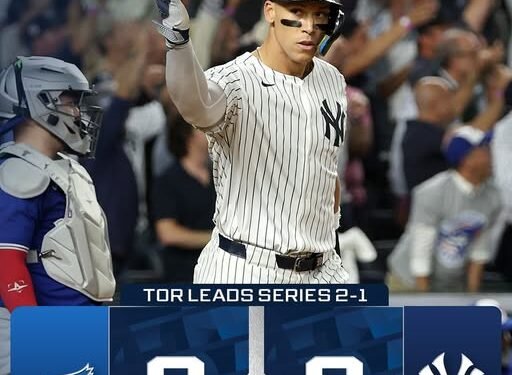Yankees logran remontada ante Blue Jays