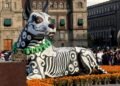 El zócalo de la CDMX listo para el festival de día de muertos