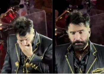 Alejandro Fernández en mal estado durante show