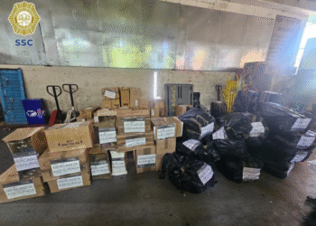 SSC decomisa Cigarrillos ilegales con un valor estimado de más de un millón setecientos mil pesos
