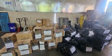 SSC decomisa Cigarrillos ilegales con un valor estimado de más de un millón setecientos mil pesos