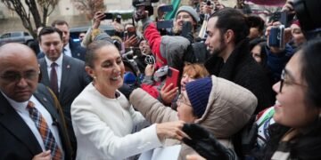 Claudia Sheinbaum desde Washington: “Defenderemos a México y a migrantes”