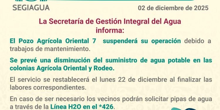 Confirman cortes de agua en CDMX: estas colonias y alcaldías no tendrán suministro hasta el 22 de diciembre