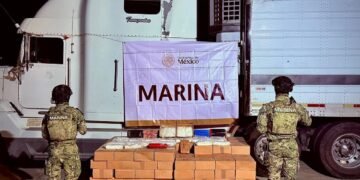 600 kilos de metanfetamina y otras drogas decomisadas en el Recinto Portuario de Mazatlán, Sinaloa.