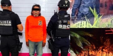 Detienen a presunto pirómano que causó el incendio de 250 palapas en Mahahual, Quintana Roo