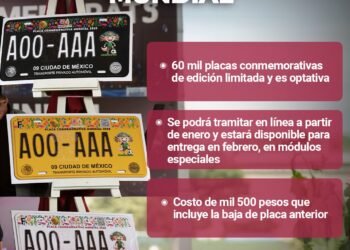 Presentan placa conmemorativa del mundial en CDMX