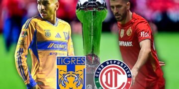 Toluca Vs Tigres en la gran final del la Liga Mx Ap 2025