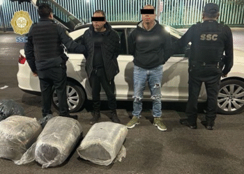 Detienen a dos hombres con 30 kilos de mariguana en Iztapalapa