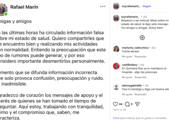 Rafael Marín Director Nacional de aduanas de México desmiente rumores de estado de salud critico