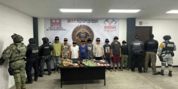 Detienen a nueve narcomenudistas del ‘CJNG’ en Cintalapa, Chiapas