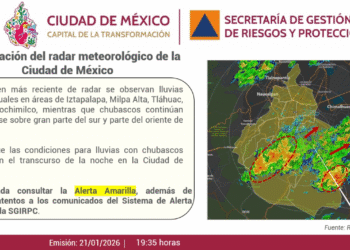 Activan alerta amarilla por lluvias fuertes en estas alcaldías de CDMX para la noche.