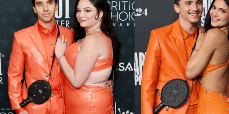 Critics Choice 2026: Meg Stalter y Paul W. Downs se Roban las Miradas en Modo Timothée y Kylie