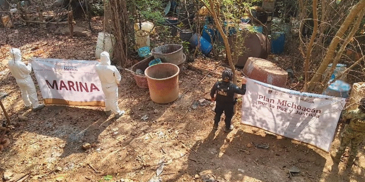 Desmantelan tres ‘narcolaboratorios’ de mentanfetamina en Michoacán, Durango y Sinaloa