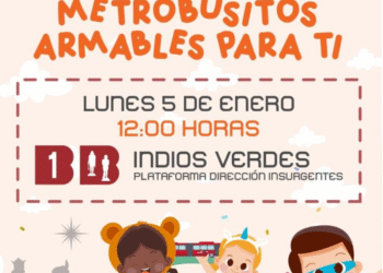 Regalarán ‘metrobusitos’ armables a niños por el Día de Reyes en CDMX