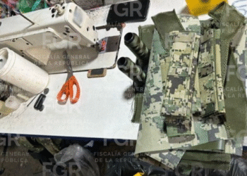 Desmantelan taller clandestino de uniformes militares en Veracruz