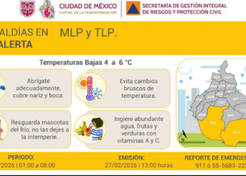 Febrero se despedirá con madrugada helada: Activan alerta por frío para sur de la CDMX