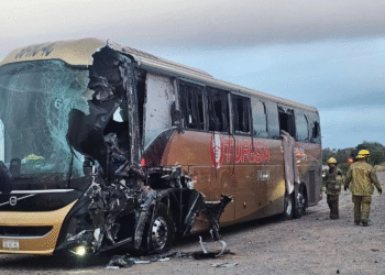 Cinco muertos y 24 heridos al chocar autobús y tractocamión en Sonora