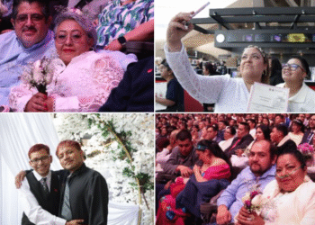 Boda colectiva del 14 de febrero reúne a más de dos mil parejas en CDMX en el Auditorio Nacional