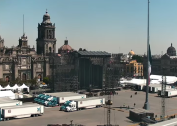 Así luce el Zócalo de CDMX a un día del concierto gratuito de Shakira