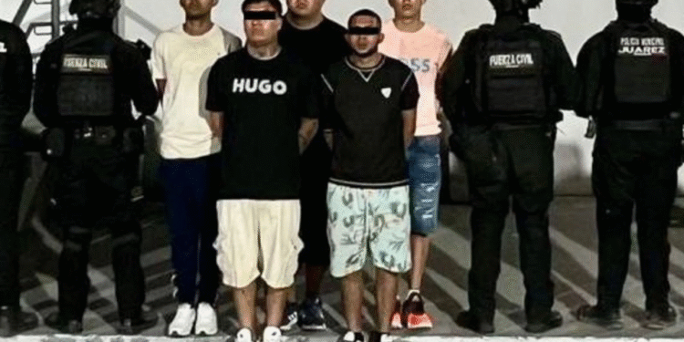 Fuerza Civil de NL detiene a 6 presuntos implicados en balacera del Centro de Monterrey