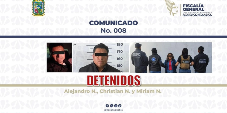 Detienen a empresario por secuestro y asesinato de matrimonio en Puebla