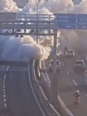 Explota camión que transportaba gas en autopista de Chile