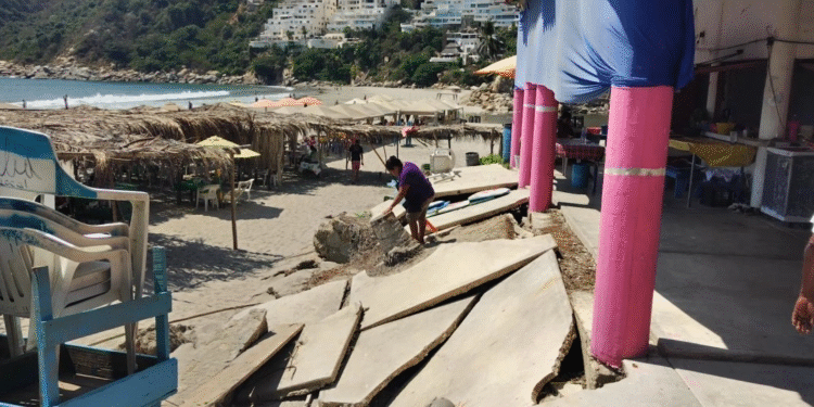 Negocios de Acapulco en ruinas a un día del Abierto Mexicano de Tenis (AMT)