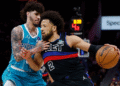 Pistons acaban racha de nueve victorias consecutivas de los Hornets en basquetbol NBA