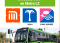 RTP dará apoyo por mejoras en Línea 2 del Metro CDMX desde el 9 de febrero
