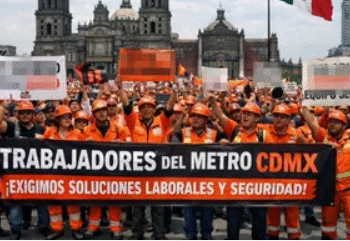 Trabajadores del Metro marchan por riesgos a usuarios y advierten paros por falta de mantenimiento