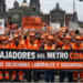 Trabajadores del Metro marchan por riesgos a usuarios y advierten paros por falta de mantenimiento