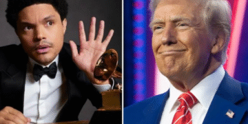 Trump critica los Grammy y amenaza con demandar al presentador Trevor Noah por hacer una broma sobre Epstein
