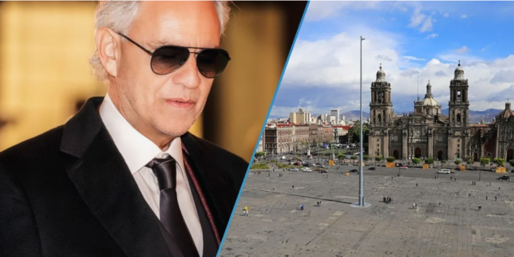 Andrea Bocelli en el Zócalo de la CDMX
