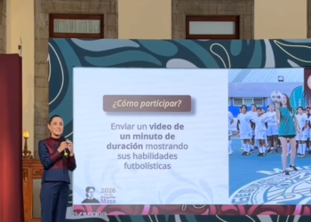 Sheinbaum anuncia que su boleto a la inauguración del Mundial 2026 será para la joven que mejor “domine” el balón