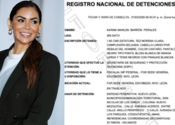 Detienen a Karina Barrón, secretaria de Desarrollo Humano de Monterrey, por presunta falsedad en declaraciones