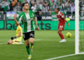 Álvaro Fidalgo anota su primer gol con el Betis