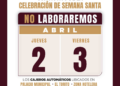 ANUNCIA AYUNTAMIENTO CIERRE DE CAJAS Y MÓDULOS ESTE JUEVES 02 Y VIERNES 03 DE ABRIL