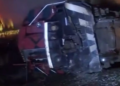 Choque de trenes en Colima deja tres heridos y 22 vagones descarrilados