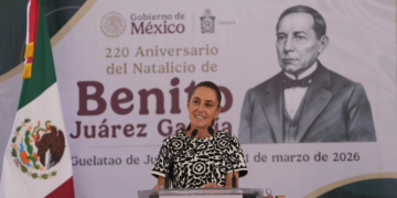 Sheinbaum reivindica vigencia de pensamiento de Benito Juárez: “vive en la Cuarta Transformación”