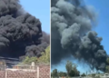 Reportan Fuerte Incendio en Huehuetoca, Edomex