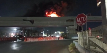 se registra incendio en obras de la Línea 6 del Metrorrey en Nuevo León