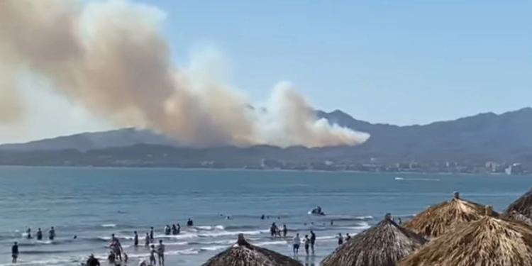 Incendio forestal amenaza zona turística de Punta de Mita, Nayarit