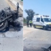 Se Calcina Motocicleta Tras Chocar Contra Vehículo de Auxilio Vial en la GAM