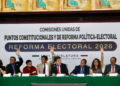 Aprueban en comisiones de San Lázaro dictamen de reforma electoral de Sheinbaum; pasa al pleno