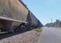 Descarrila tren que transportaba granos en Culiacán